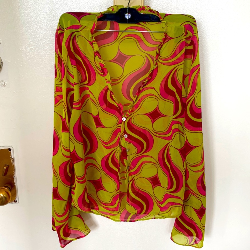 RETRO SHEER BLOUSE